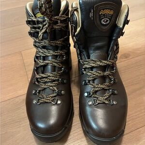 Asolo Men's Dark Brown Leather Hiking Boots